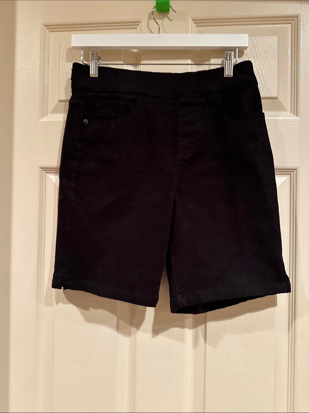 DKNY Black Pull-On Bermuda Shorts
